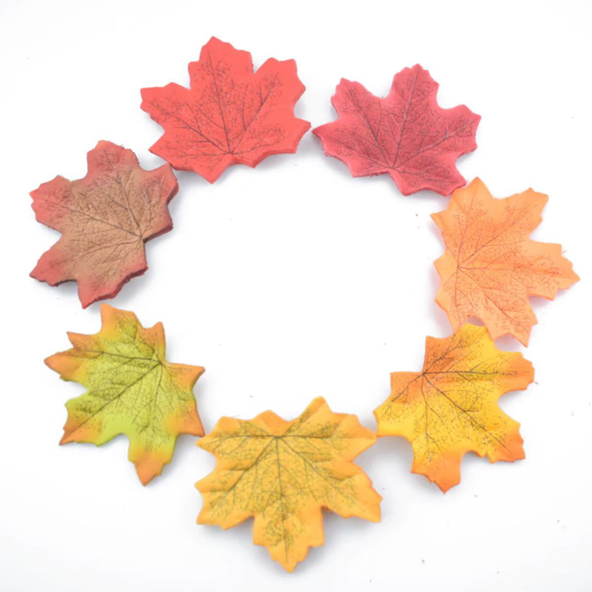 Artificial Autumn Maple Leaves – 100 or 200 Piece Fall Decor Set thumbnail 9