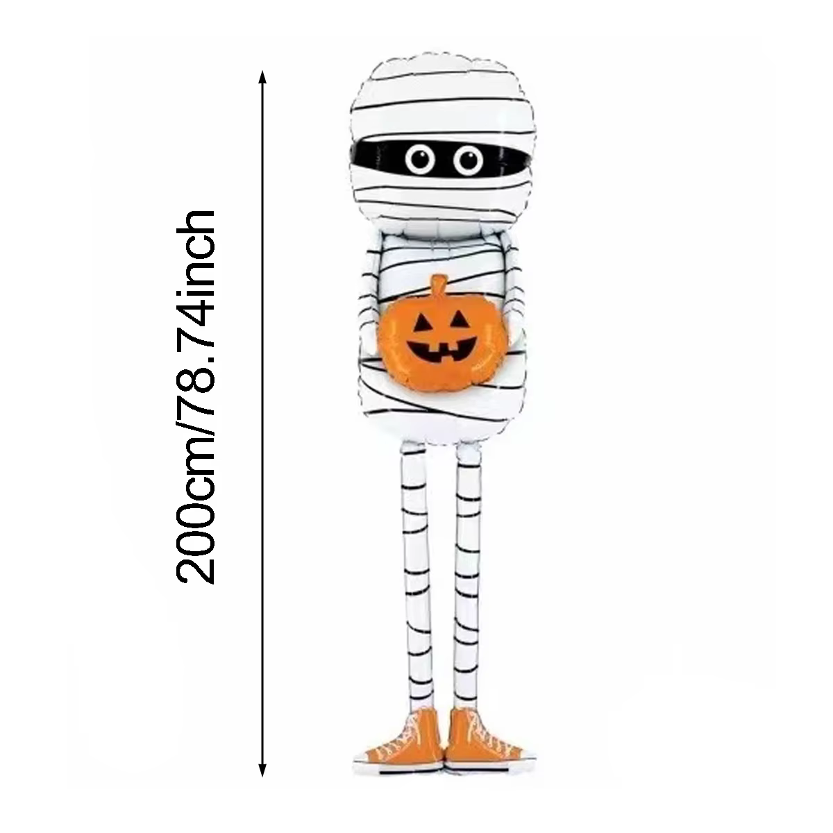 Giant Standing Mummy Halloween Foil Balloon thumbnail 10