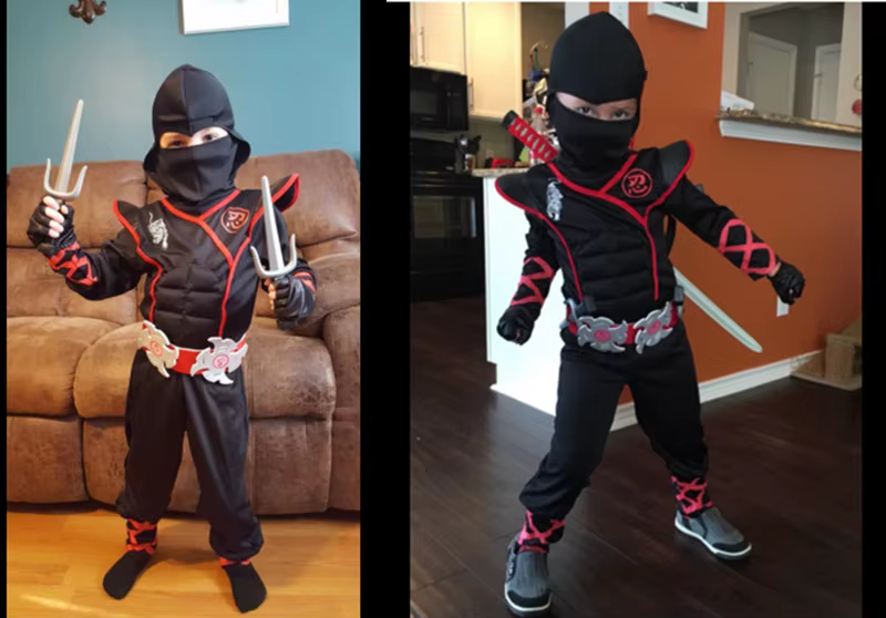 Kids' Ninja Costume Set thumbnail 9