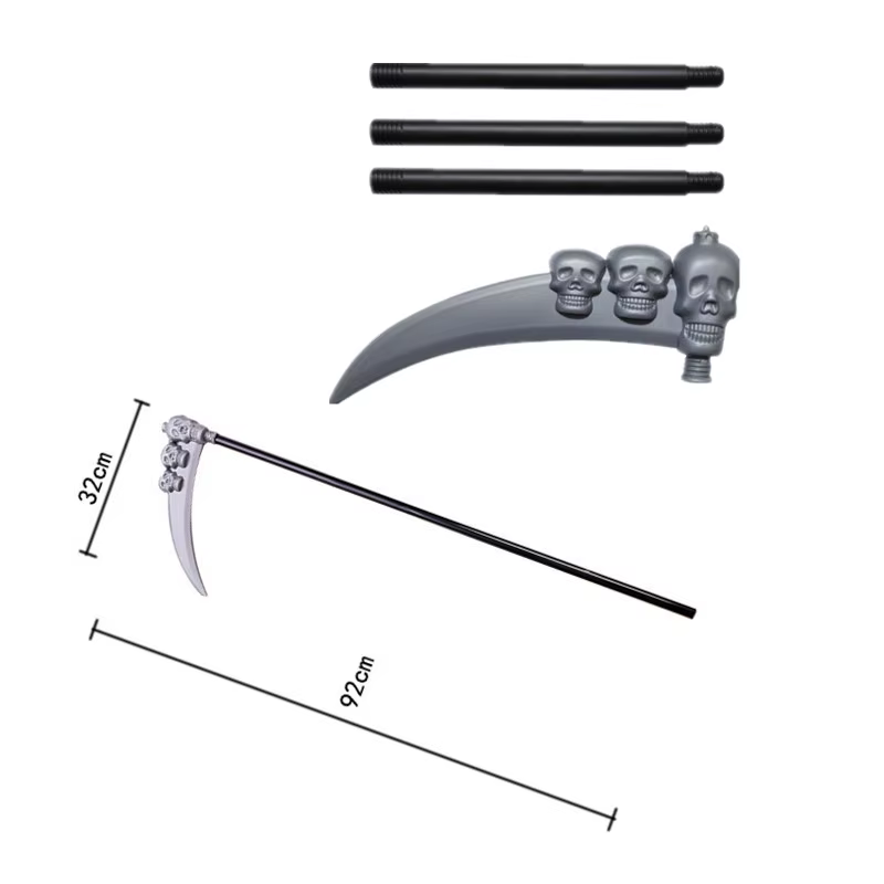 Kids' Grim Reaper Costume with Glowing Red Eyes thumbnail 6