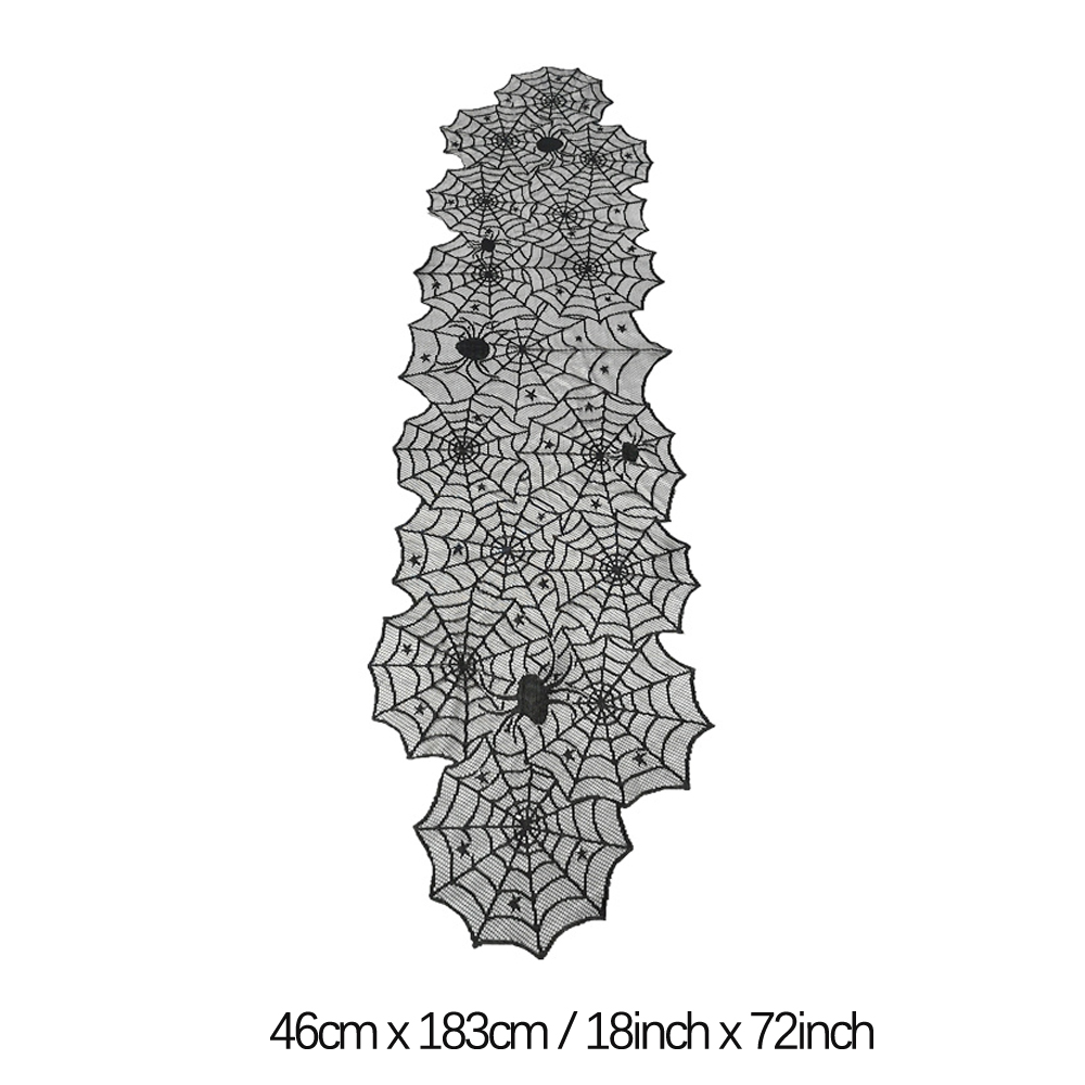 Black Halloween Lace Runners & Decorations thumbnail 11