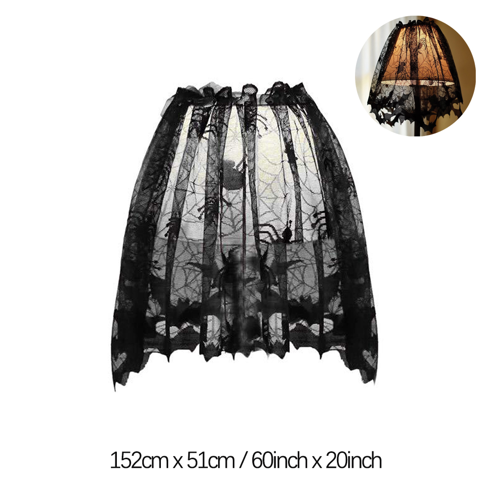 Black Halloween Lace Runners & Decorations thumbnail 7
