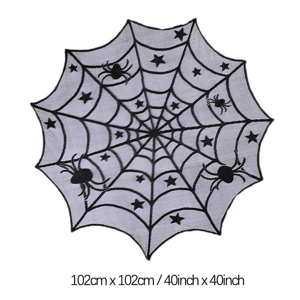 Black Halloween Lace Runners & Decorations thumbnail 8