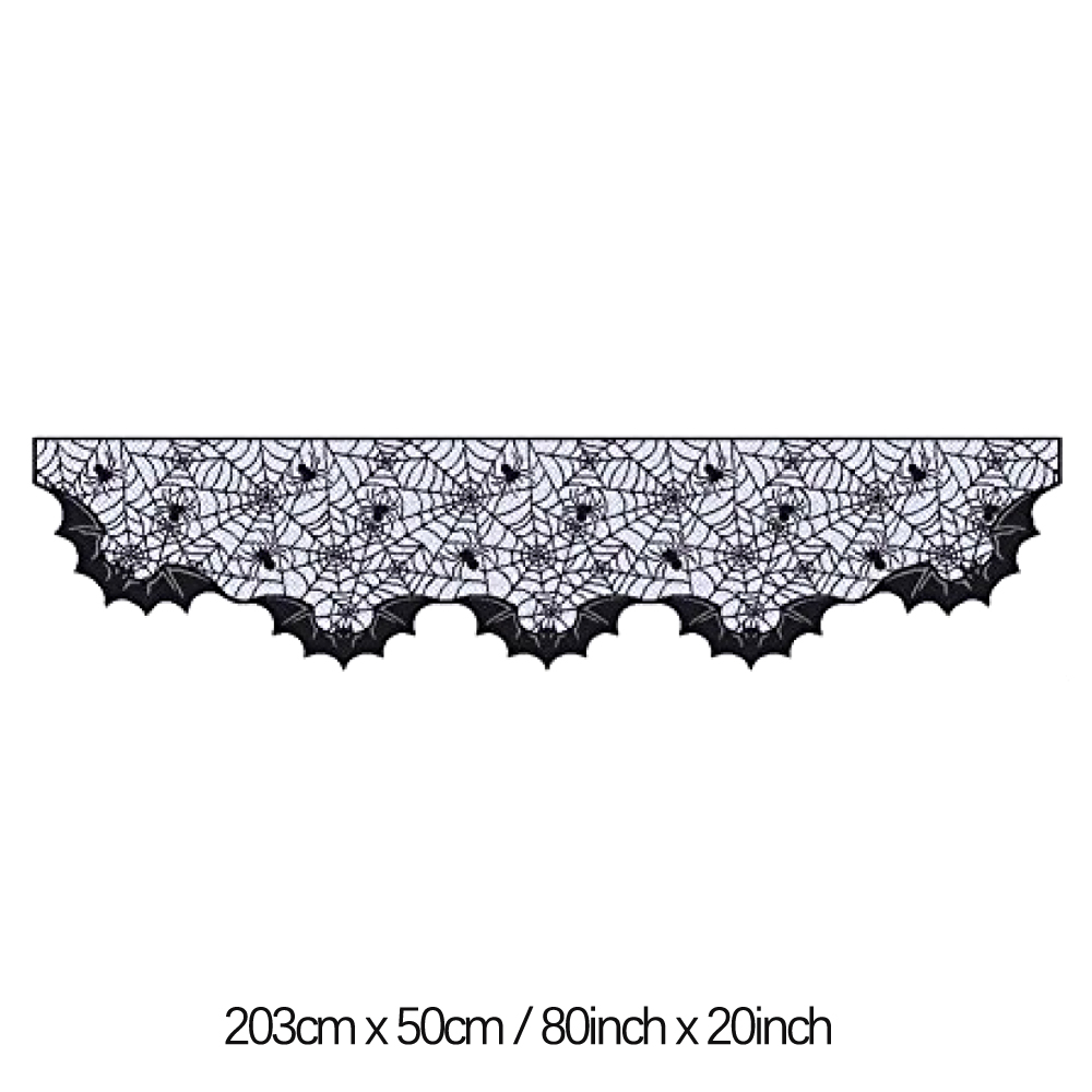 Black Halloween Lace Runners & Decorations thumbnail 9