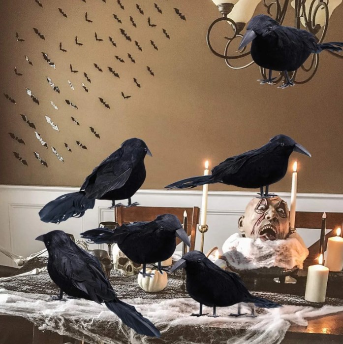 Artificial Halloween Crows thumbnail 2