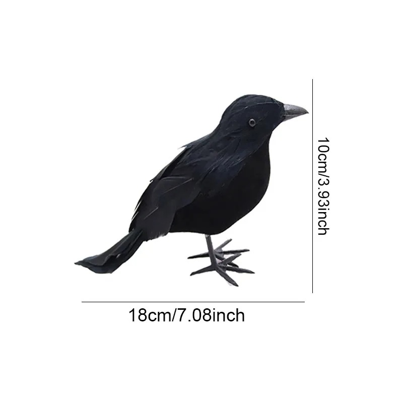 Artificial Halloween Crows thumbnail 6