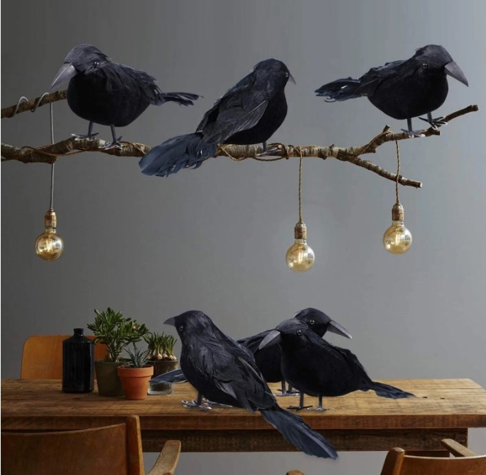 Artificial Halloween Crows — product photo