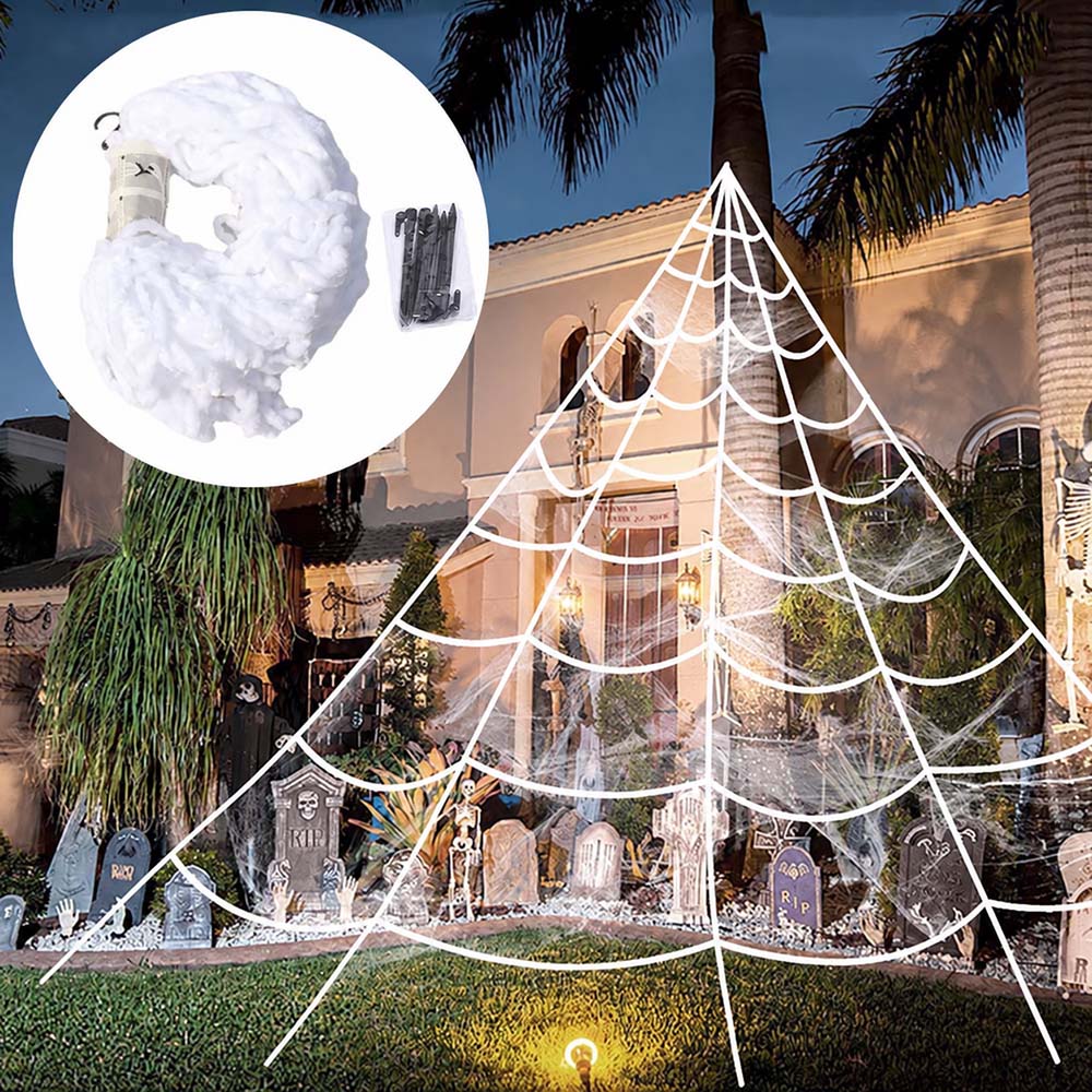 Large Halloween Spiderweb — 5 m (≈ 16 ft 4.9 in) thumbnail 8