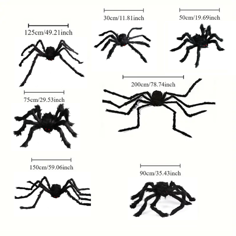 Posable Black Halloween Spider thumbnail 8