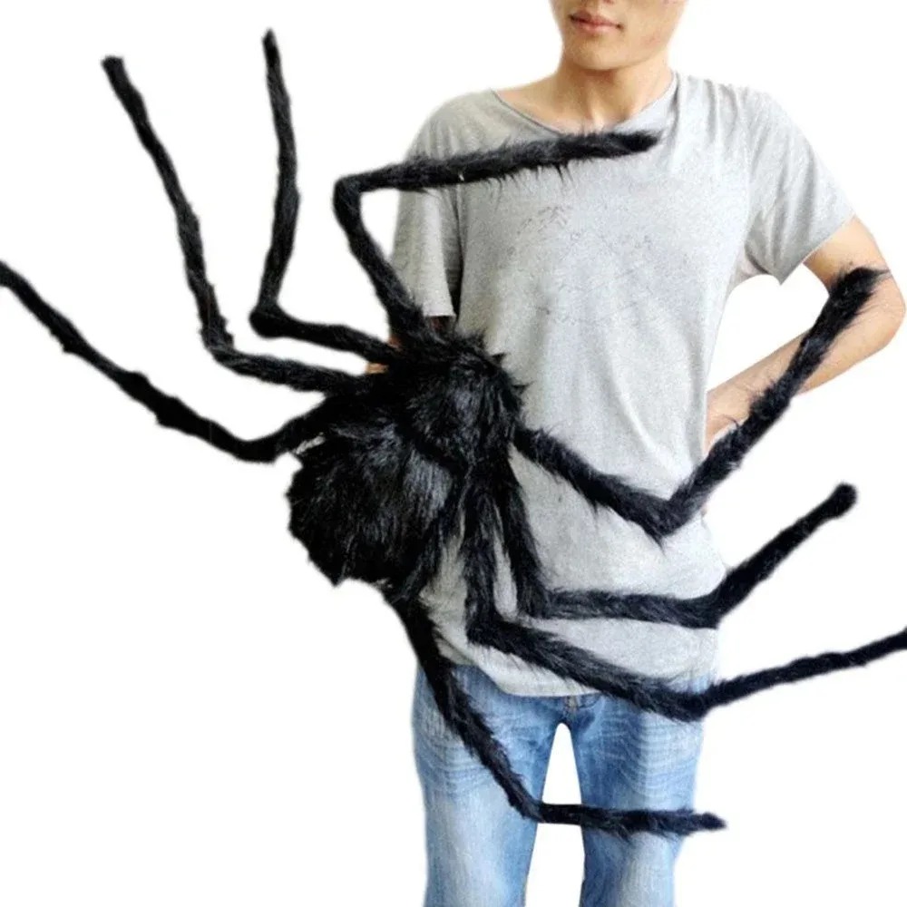 Posable Black Halloween Spider thumbnail 5