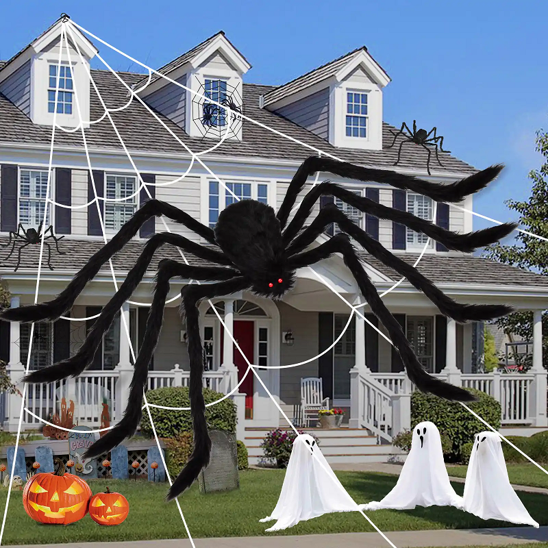 Posable Black Halloween Spider thumbnail 6