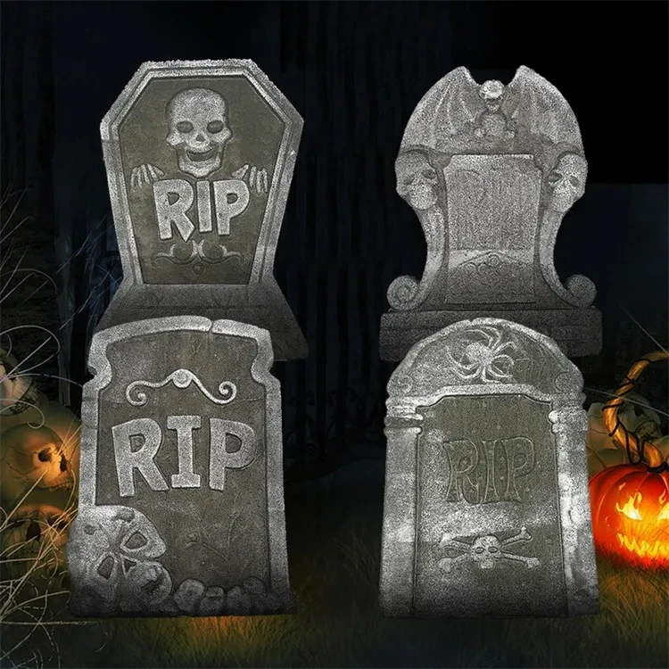 Halloween Foam RIP Tombstones — 4 Pack thumbnail 8