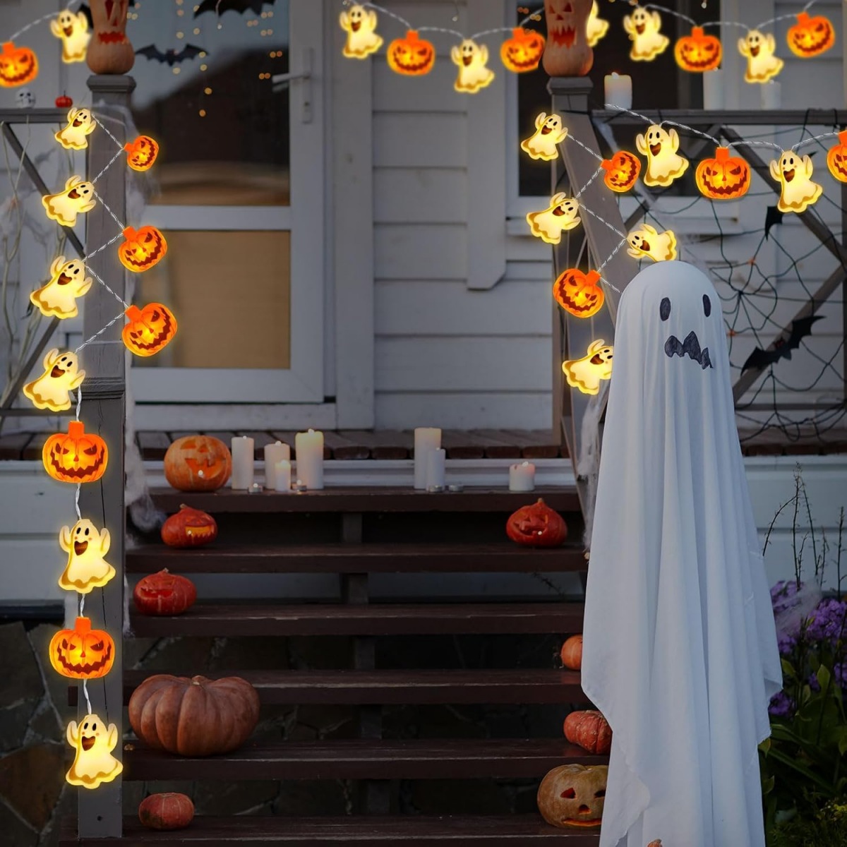 Pumpkin & Ghost Halloween String Lights thumbnail 8
