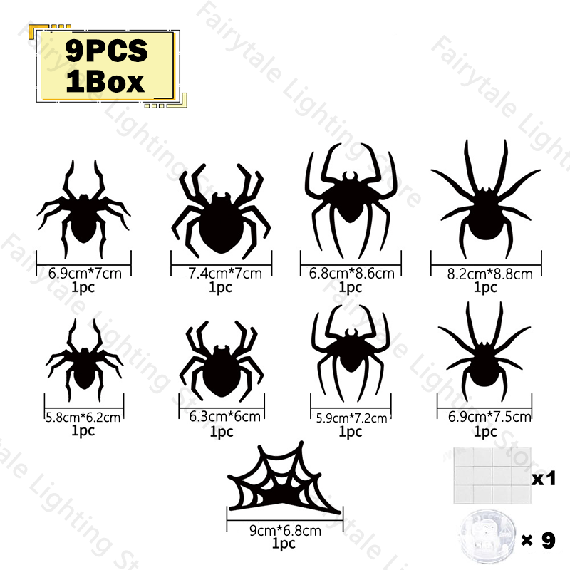 LED Halloween Bat & Spider Wall Decorations thumbnail 11