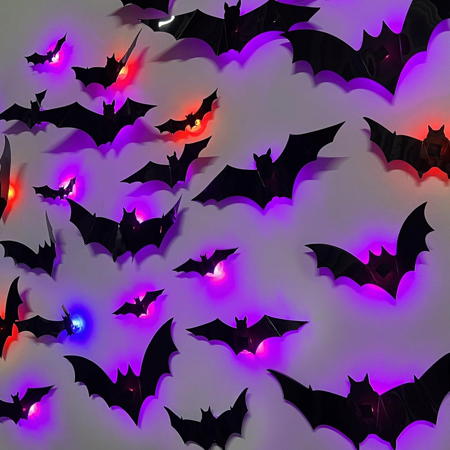 LED Halloween Bat & Spider Wall Decorations thumbnail 4