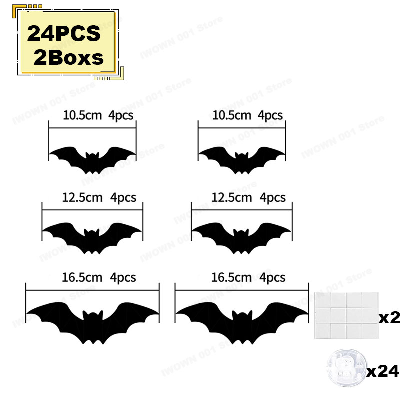 LED Halloween Bat & Spider Wall Decorations thumbnail 12