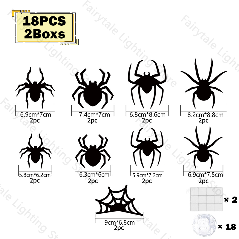 LED Halloween Bat & Spider Wall Decorations thumbnail 10